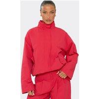 EGO Women's Long Sleeve Zip High Neck Jacket in Bright Pink | Size: 6