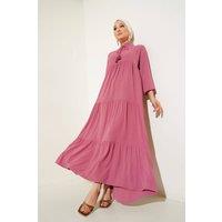 Big Dart Women's Maxi Dress with Bow Detail in Rose | Size: Medium