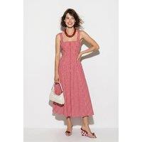 Bianco Lucci Women's Plaid Midi A-Line Dress | Size: Small