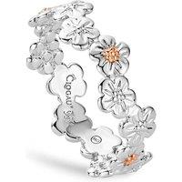 Clogau Women's Nature's Wonder Sterling Silver Forget-Me-Not Ring in Metallics | Size: K