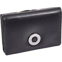 House of Leather Women's Womens Leather Purse Small Clutch Style Ravenna in Black
