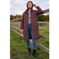 Roman Women's Petite Oversized Puffer Coat in Wine | Size: 14