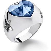 baccarat Women's Sky Heart Ring 2813088 in Blue | Size: j