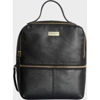 Assots London Women's ELLA' Pebble Grain Mini Real Leather Backpack for Women in Black