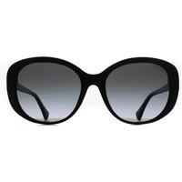 Ralph by Ralph Lauren Women's Round Shiny Black Gradient Grey RA5335U