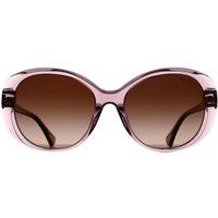 Ralph by Ralph Lauren Women's Round Shiny Transparent Violet Gradient Brown RA5335U in Pink