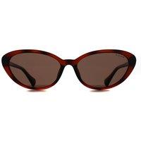 Ralph by Ralph Lauren Women's Butterfly Shiny Dark Havana Brown RA5338U