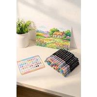Living and Home 60-Colour Acrylic Paint Marker Set for Kids