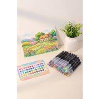 Living and Home 48-Colour Acrylic Paint Marker Set for Kids