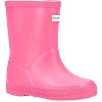 Hunter Kids First Matte Wellington Boot in Bright Pink | Size: Infant 13