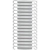FLAVORA Set of 35 Trampoline Replacement Springs in Silver | Size: 0-12 m