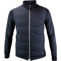 Heat Holders Men's Hybrid Fleece Lined Jacket Full Zip | Insulated Waterproof Coat in Black | Size: 2XL