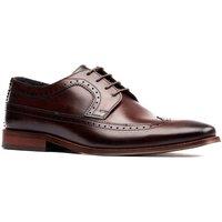 Base London Men's Havisham Plain Toe Derby Shoe in Brown | Size: 6