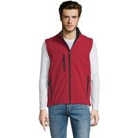 SOL'S Men's Rallye Soft Shell Bodywarmer Jacket in Red | Size: Large