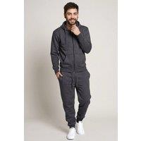 AARHON Men's Mens Essential Hoodie & Jogger Tracksuit Set in Charcoal | Size: Medium
