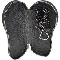 House of Leather Men's Leather Pear Shape Key Case Wallet Vasto in Black