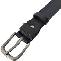House of Leather Men's Leather Belt For Curved Style Fezara in Black | Size: 32R
