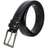 House of Leather Men's Mens Leather Belt Adjustable Casual Style Uluru in Black | Size: 38R