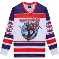 Amplified Men's Iron Maiden Hockey Jersey in White | Size: Large