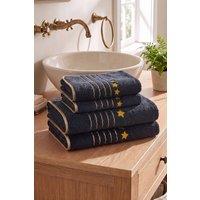 Living and Home 4-Pack Soft Hand Towel And Bath Towel Set in Dark Grey