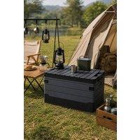 Garden Sanctuary 60L Foldable Camping Storage Box in Dark Grey