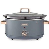 Tower 6.5L Slow Cooker, Cavaletto, 3 Heat Setting, T16043GRY, Grey & Rose Gold