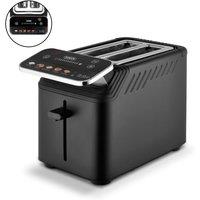 Tower T20096BLK Cavaletto Mirage 2 Slice Toaster w/ Digital Control Panel, 5 Pre-Set Toasting Options, Countdown Timer, Memory Function, 925W, Black
