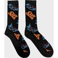 Ozzy Osbourne Logos & Bats Ankle Socks in Black