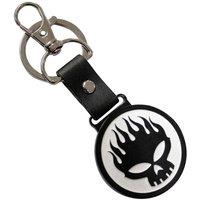 Offspring Skull Band Logo Keyring Keychain in Black