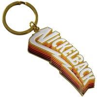 Nickelback Gradient Shadows Logo Keyring Keychain in Gold