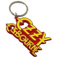 Ozzy Osbourne Stacked Logo Keyring Keychain in Red