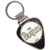 Beatles Drum Logo Plectrum keyring Keychain in Grey
