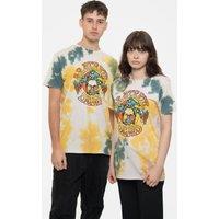 Grateful Dead Jester Band Logo Dye Wash T-Shirt in White | Size: XL