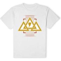 DC Comics DC Black Adam Tri Force Unisex T-Shirt - White | Size: Medium