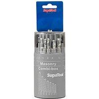 SupaTool Combination Drill Bit Set (Pack of 18) in Silver