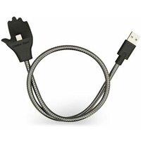 AQUARIUS 2in1 Micro USB Charging Cable Dock Stand Holder Silver Fast Charge