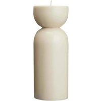Originalhome Unscented Cotton Candle, 88 Hour Burn Time, 20cm in Beige