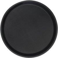 Havendro 1 Black Round Non-Slip Serving Tray Dinner Barware 27.5cm