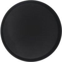 Havendro 1 Black Round Non-Slip Serving Tray Dinner Barware 35.5cm
