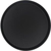 Havendro 1 Black Round Non-Slip Serving Tray Dinner Barware 40.5cm