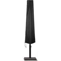 FLAVORA Large Heavy Duty Garden Parasol Cover Patio Umbrella in Black | Size: 0.6m2
