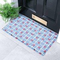 Artsy Mats Merry Christmas Wreath Doormat in Green | Size: 40 cm x 70 cm
