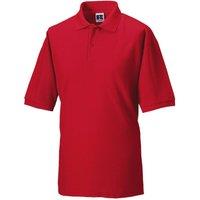 JERZEES Men's Russell Classic Short Sleeve Polycotton Polo Shirt in Red | Size: 2XL