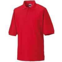 JERZEES Men's Russell Classic Short Sleeve Polycotton Polo Shirt in Light Red | Size: XS