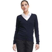 SOL'S Women's Golden Knitted V Neck Cardigan in Black | Size: Medium