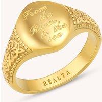 Realta Women's Fia Ring in Gold | Size: 10