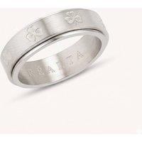 Realta Women's Shamrock Anxiety Ring in Silver | Size: 5