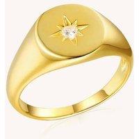 Realta Women's North Star Ring in Gold | Size: 5