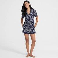 Lands' End Women's Cooling Pyjama Set With Shorts in Navy | Size: Small