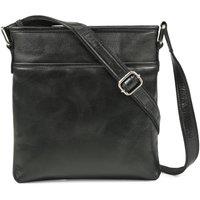 PRIMEHIDE Women's Women's Large Leather Crossbody Bag in Black